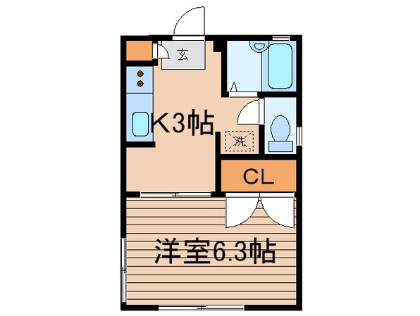 ア－バンＦＫの物件間取画像